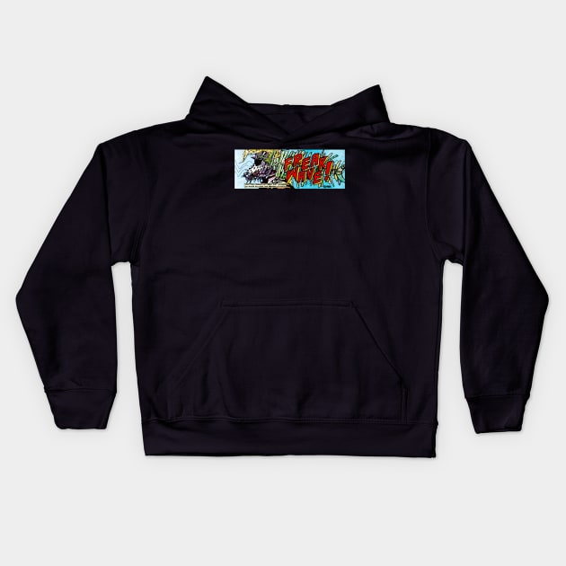 Freak Wave! Kids Hoodie by dumb stuff, fun stuff